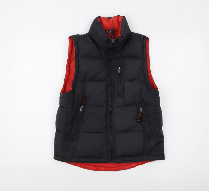 Gap Womens Ivory Gilet Waistcoat Size L Zip