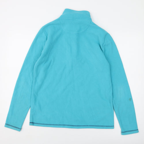 Peter Storm Womens Blue Polyester Pullover Sweatshirt Size 14 Zip