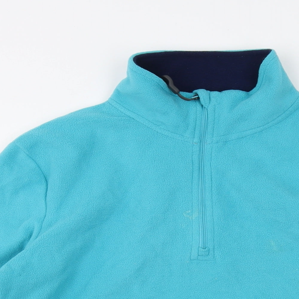 Peter Storm Womens Blue Polyester Pullover Sweatshirt Size 14 Zip