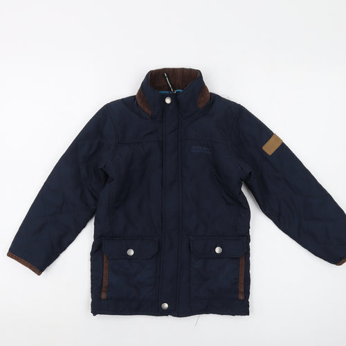 Regatta Boys Blue Jacket Size 5-6 Years Zip