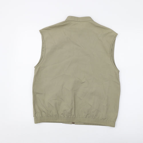 Matchset Womens Green Jacket Waistcoat Size 12 Zip
