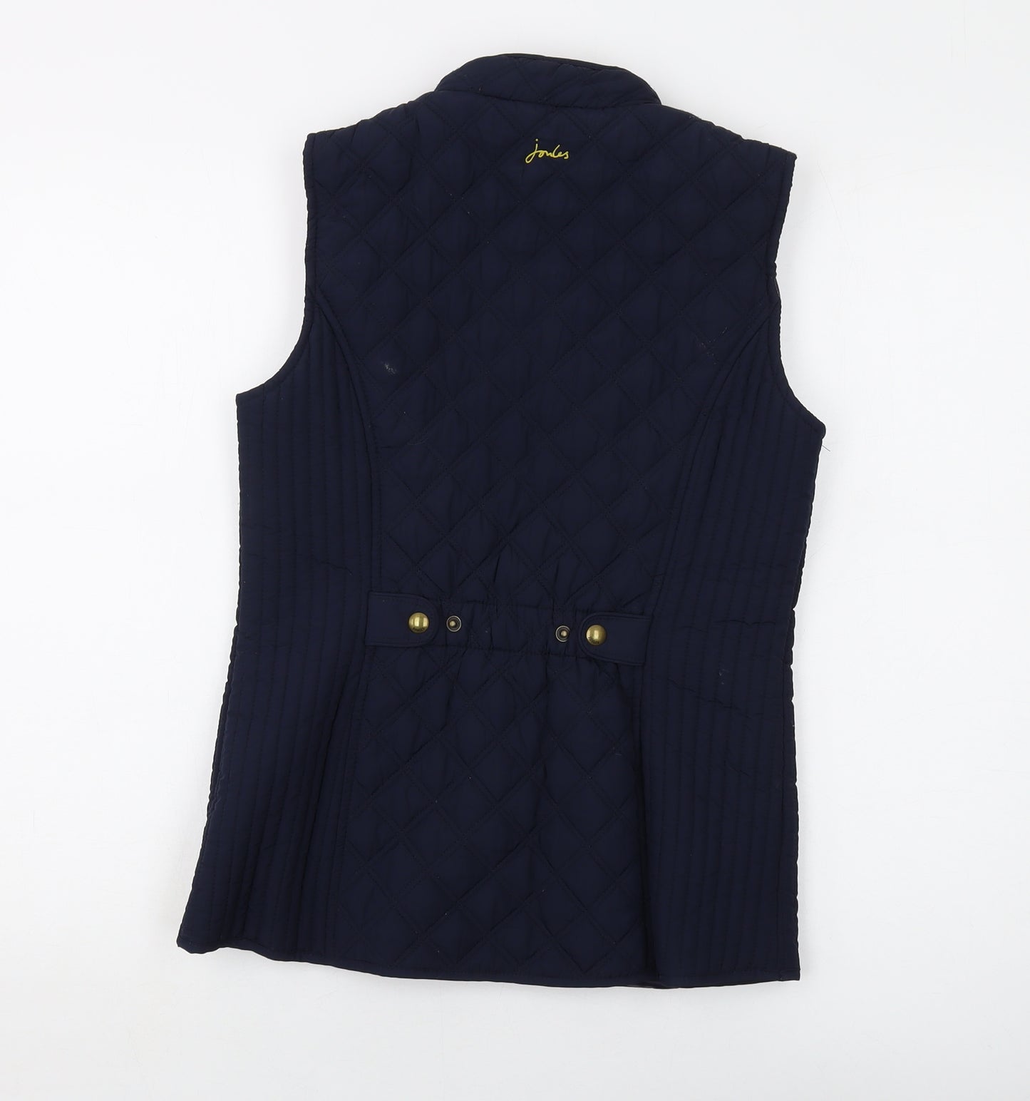 Joules Womens Blue Quilted Waistcoat Size 10 Zip