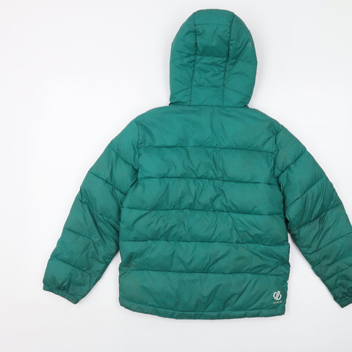 Dare 2B Boys Green Puffer Jacket Jacket Size 9-10 Years Zip