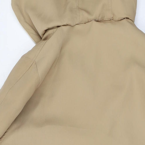 David Barry Womens Beige Jacket Size 18 Zip