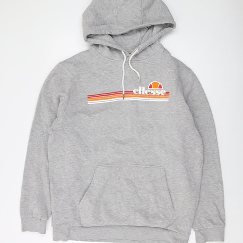 ellesse Mens Grey Cotton Pullover Hoodie Size XL