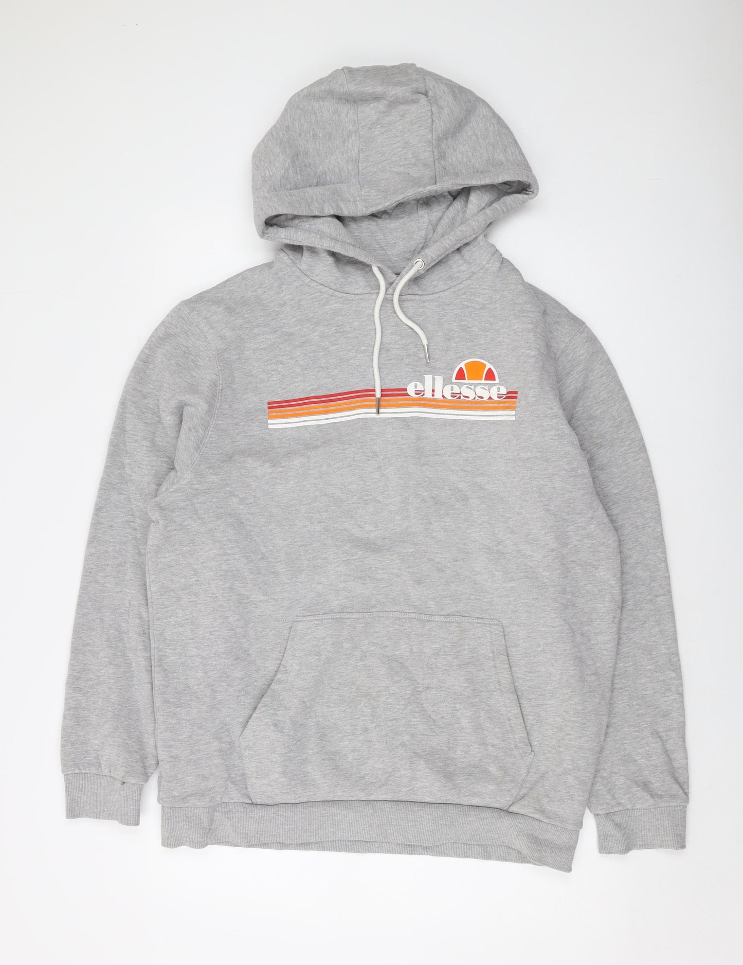 ellesse Mens Grey Cotton Pullover Hoodie Size XL