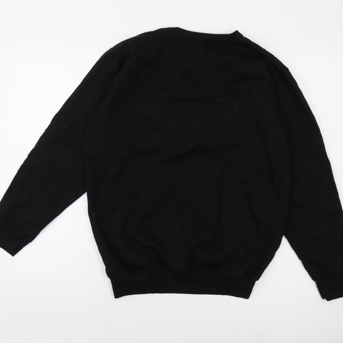 One Direction Mens Black Cotton Pullover Sweatshirt Size L