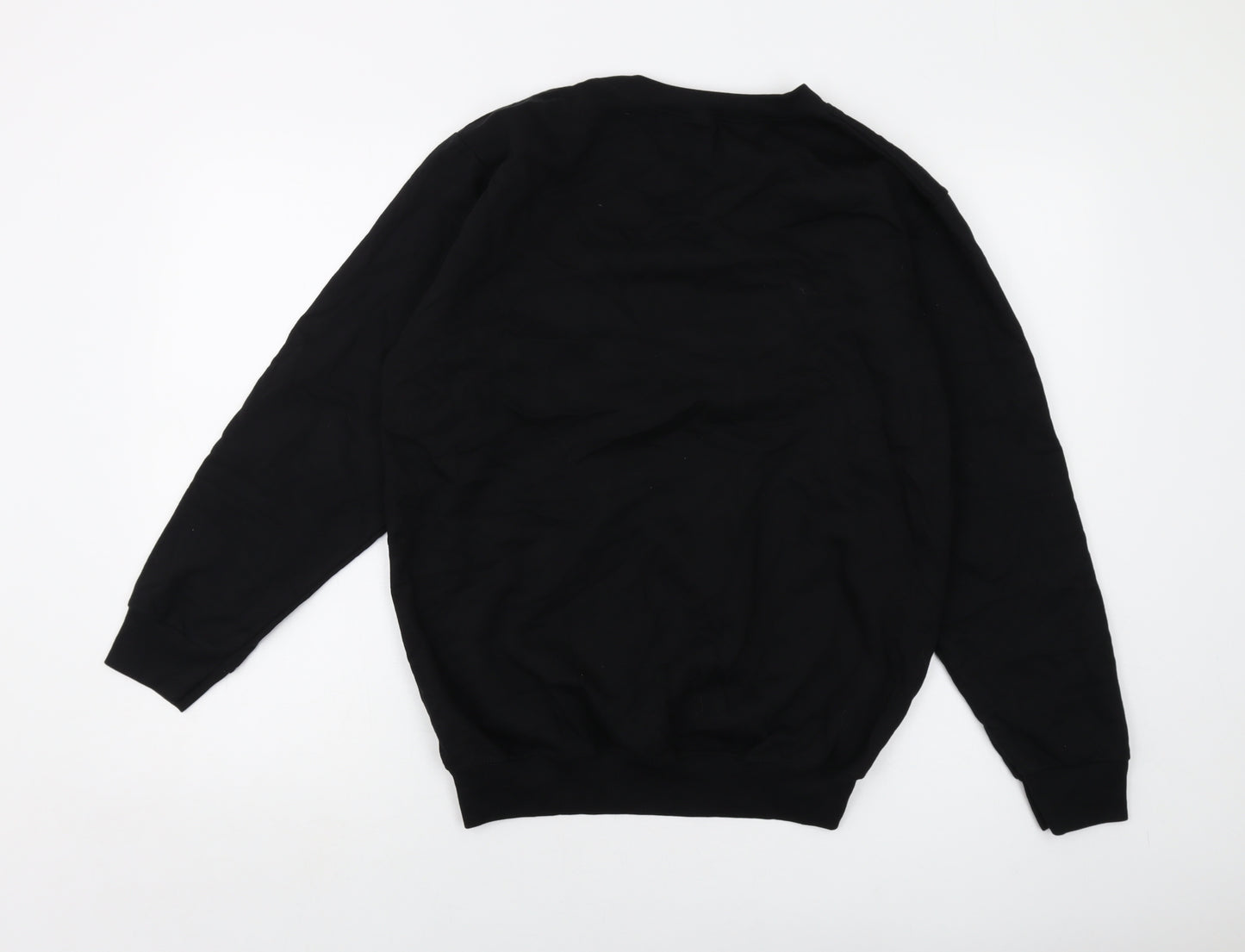 One Direction Mens Black Cotton Pullover Sweatshirt Size L