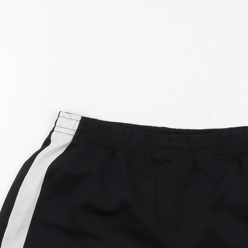 Umbro Boys Black Polyester Sweat Shorts Size 12 Years Regular