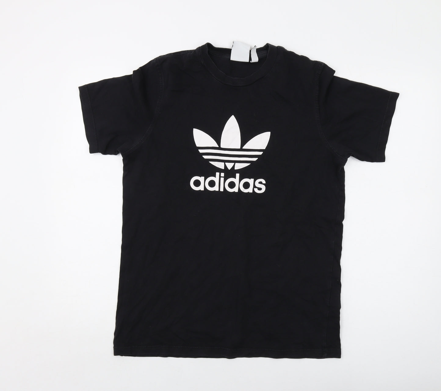 adidas Mens Black Cotton T-Shirt Size M Crew Neck