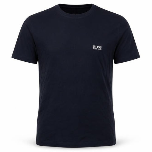 Boss Mens Blue Cotton T-Shirt Size S Crew Neck