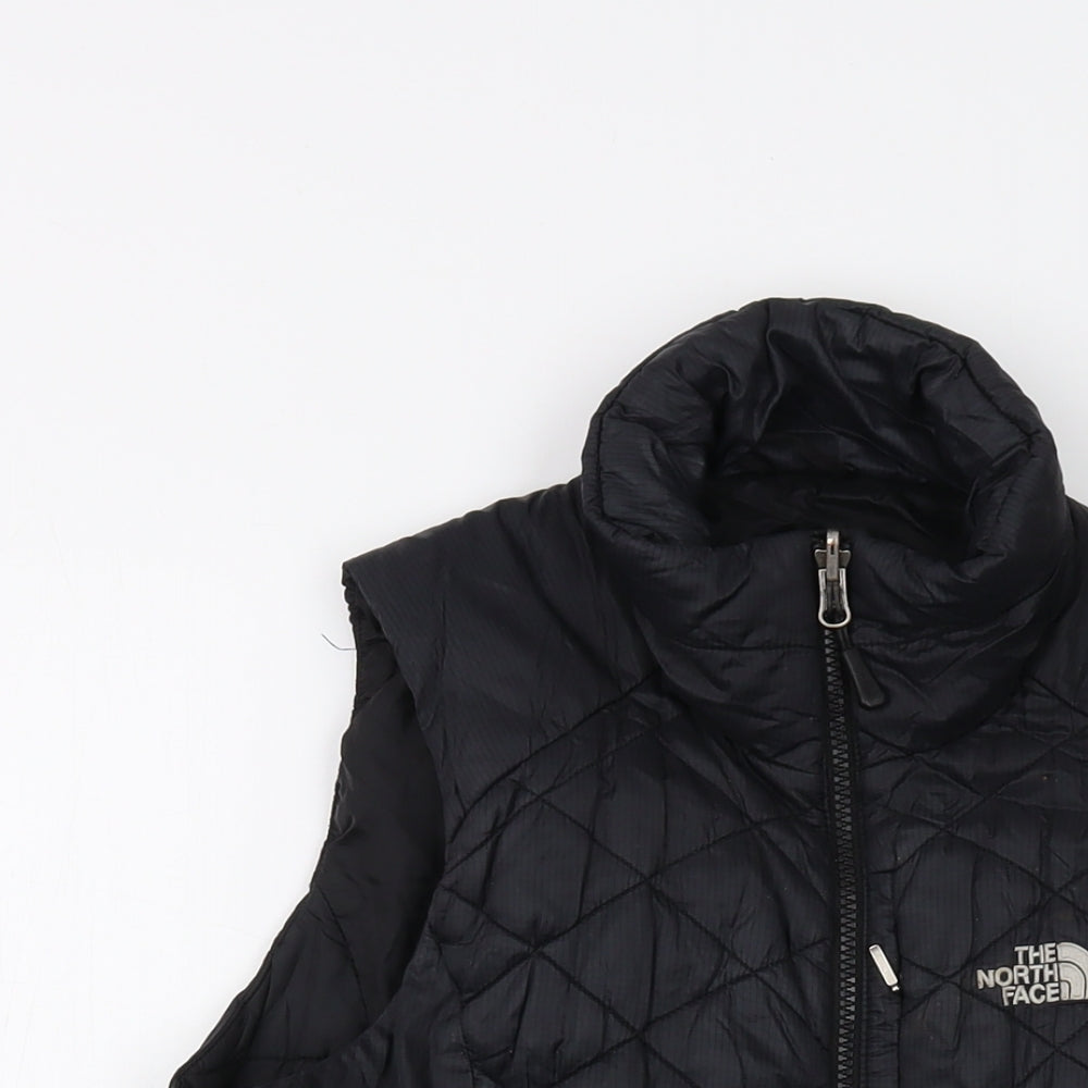 The North Face Womens Black Gilet Waistcoat Size S Zip