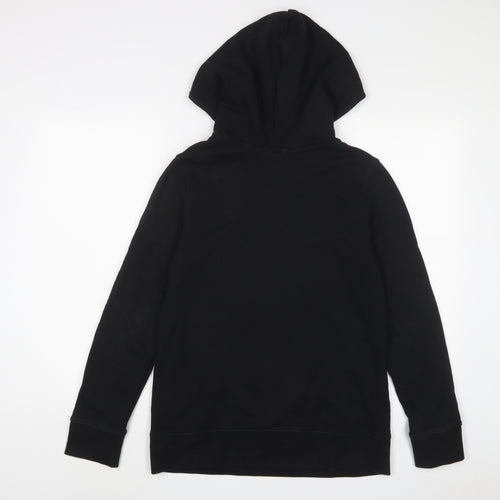 adidas Womens Black Cotton Pullover Hoodie Size 8 Pullover