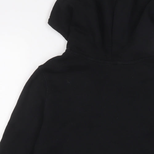 adidas Womens Black Cotton Pullover Hoodie Size 8 Pullover
