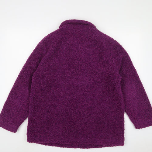 Damart Womens Purple Jacket Size 14 Button