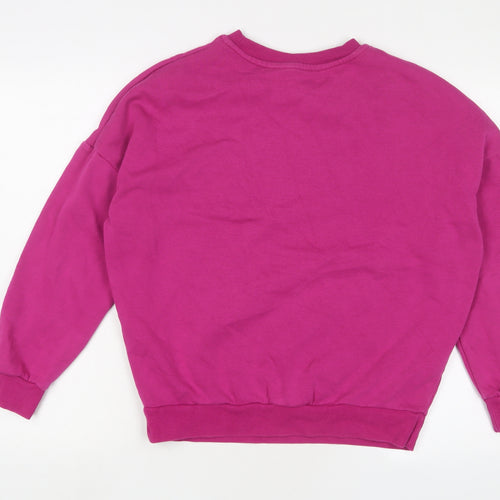 New York Womens Purple Cotton Pullover Sweatshirt Size S Pullover