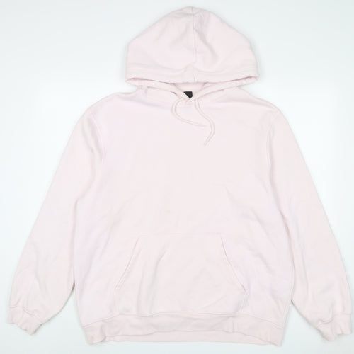h7m Womens Pink Cotton Pullover Hoodie Size XL Pullover