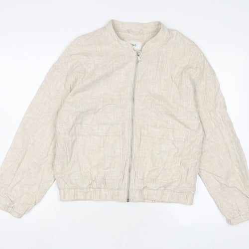 Marks and Spencer Womens Beige Jacket Size S Zip