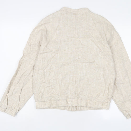 Marks and Spencer Womens Beige Jacket Size S Zip