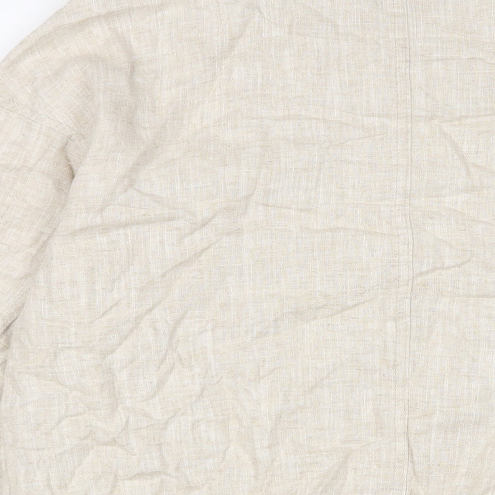 Marks and Spencer Womens Beige Jacket Size S Zip