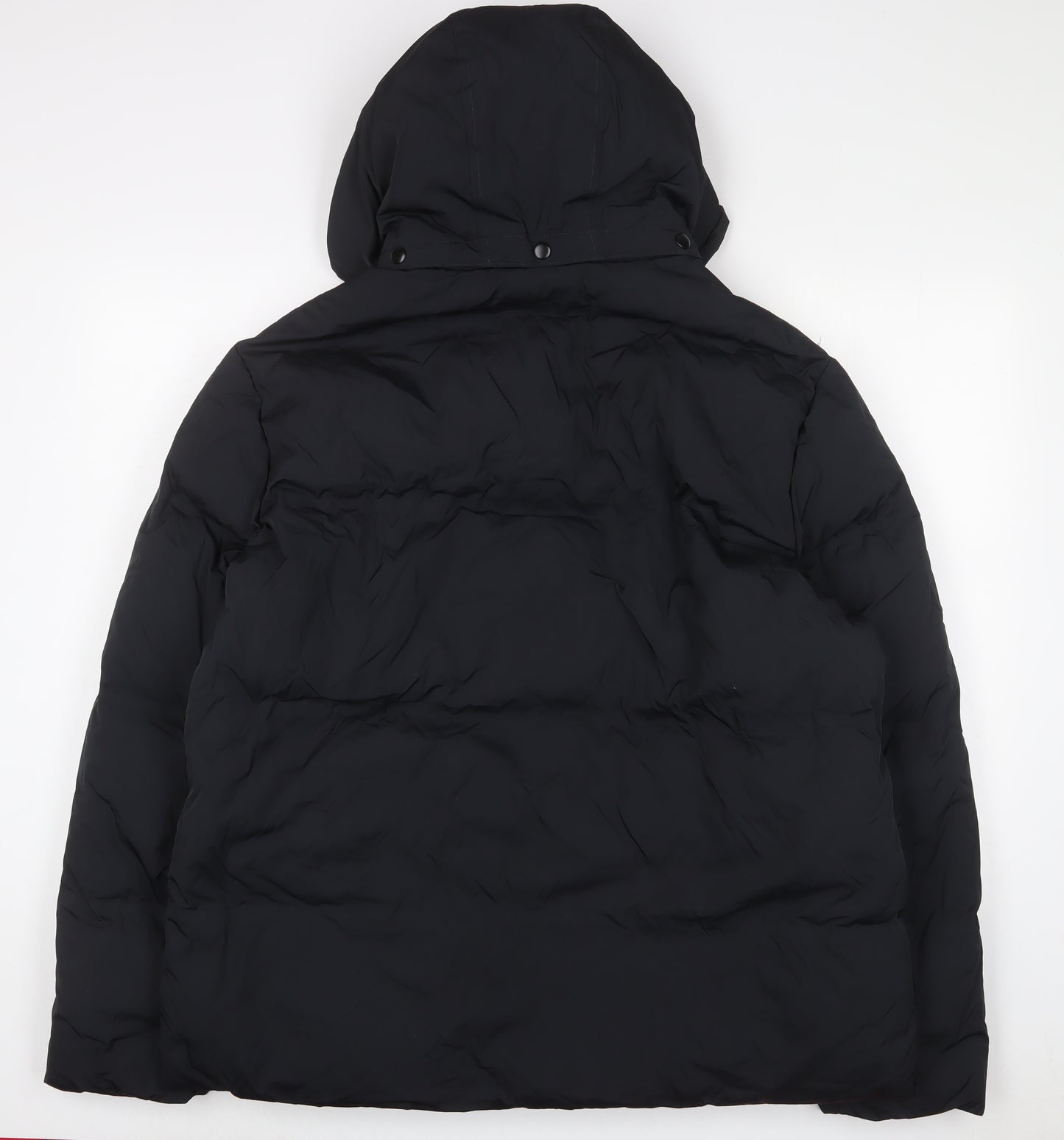 Marks and Spencer Mens Black Quilted Coat Size XL Zip