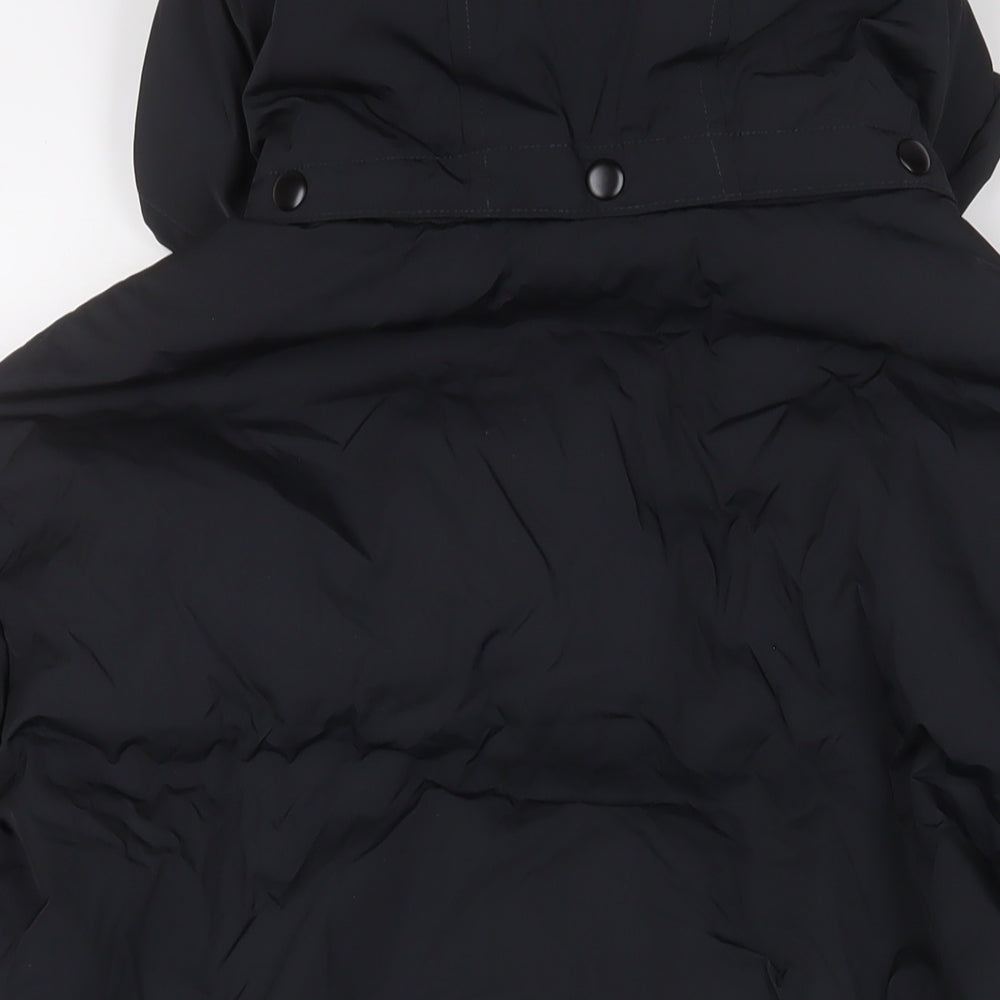 Marks and Spencer Mens Black Quilted Coat Size XL Zip