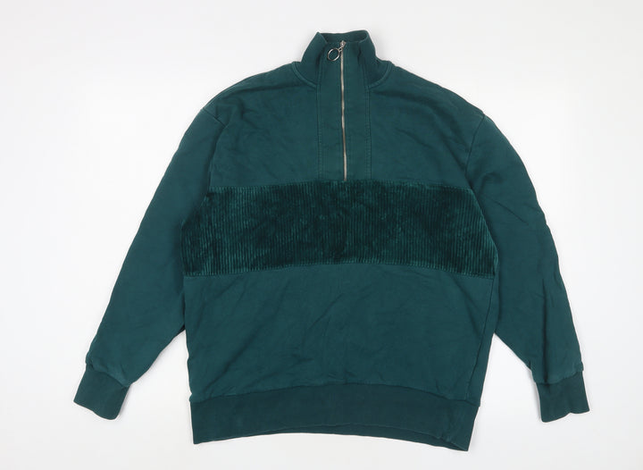 Topman Mens Blue Cotton Pullover Sweatshirt Size XS