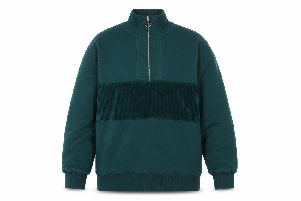 Front view of Topman men’s blue cotton pullover sweatshirt, size XS