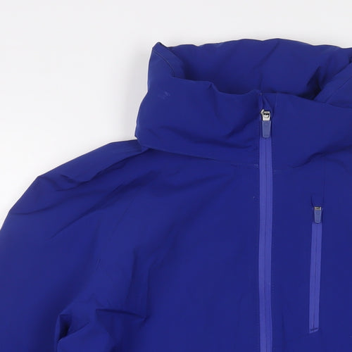 GOODMOVE Womens Blue Jacket Size 12 Zip