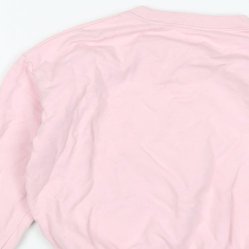 John Lewis Girls Pink Cotton Pullover Sweatshirt Size 8 Years Pullover