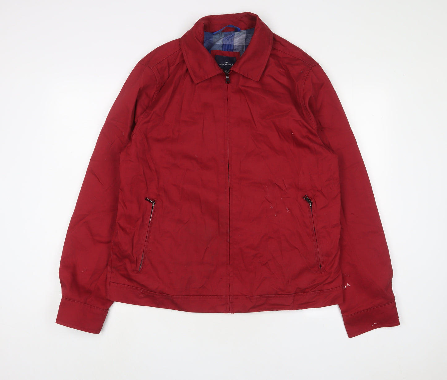 Blue Harbour Mens Red Jacket Size L Zip