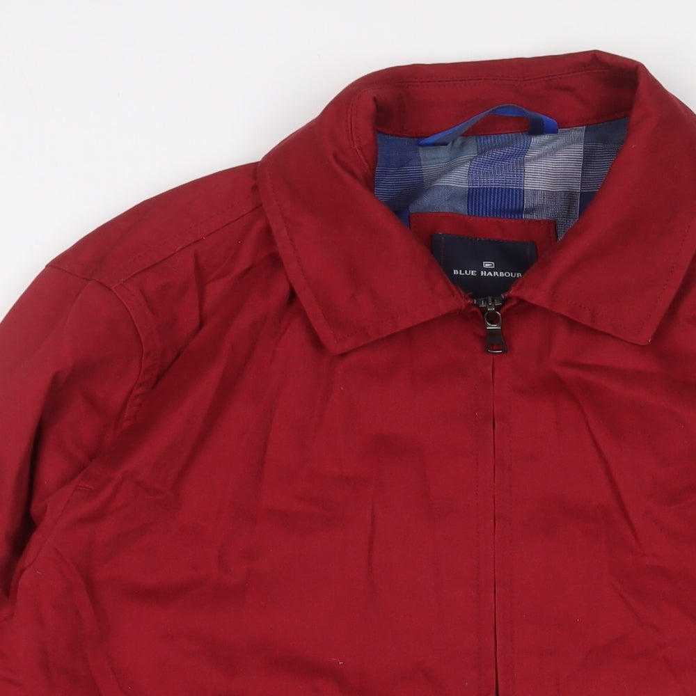 Blue Harbour Mens Red Jacket Size L Zip