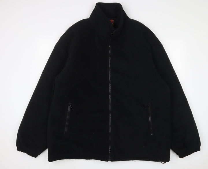 High Mount Mens Black Jacket Size XL Zip