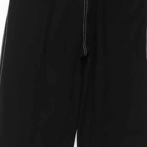 New Look Womens Black Polyamide Trousers Size 8 L20 in Regular Zip