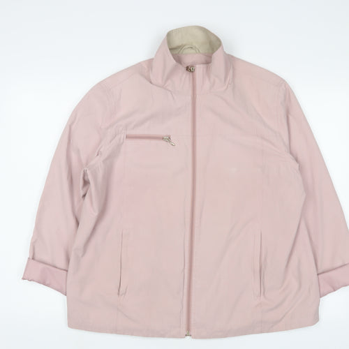 Berkertex Womens Pink Jacket Size 14 Zip