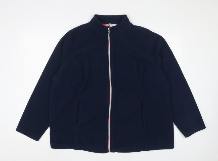 Capsule Womens Blue Jacket Size 22 Zip