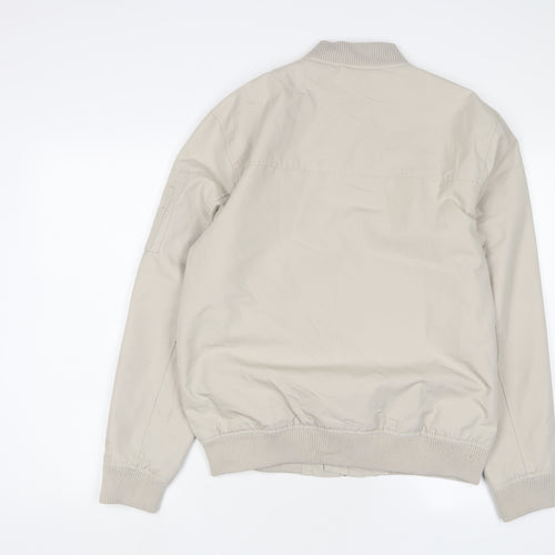 River Island Mens Beige Jacket Size M Zip