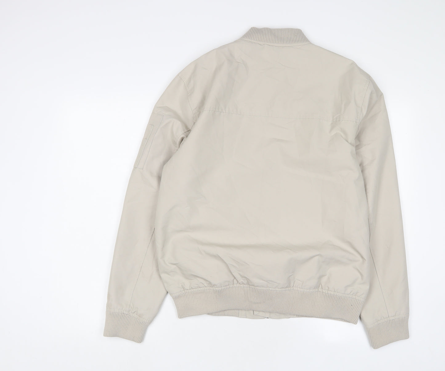 River Island Mens Beige Jacket Size M Zip