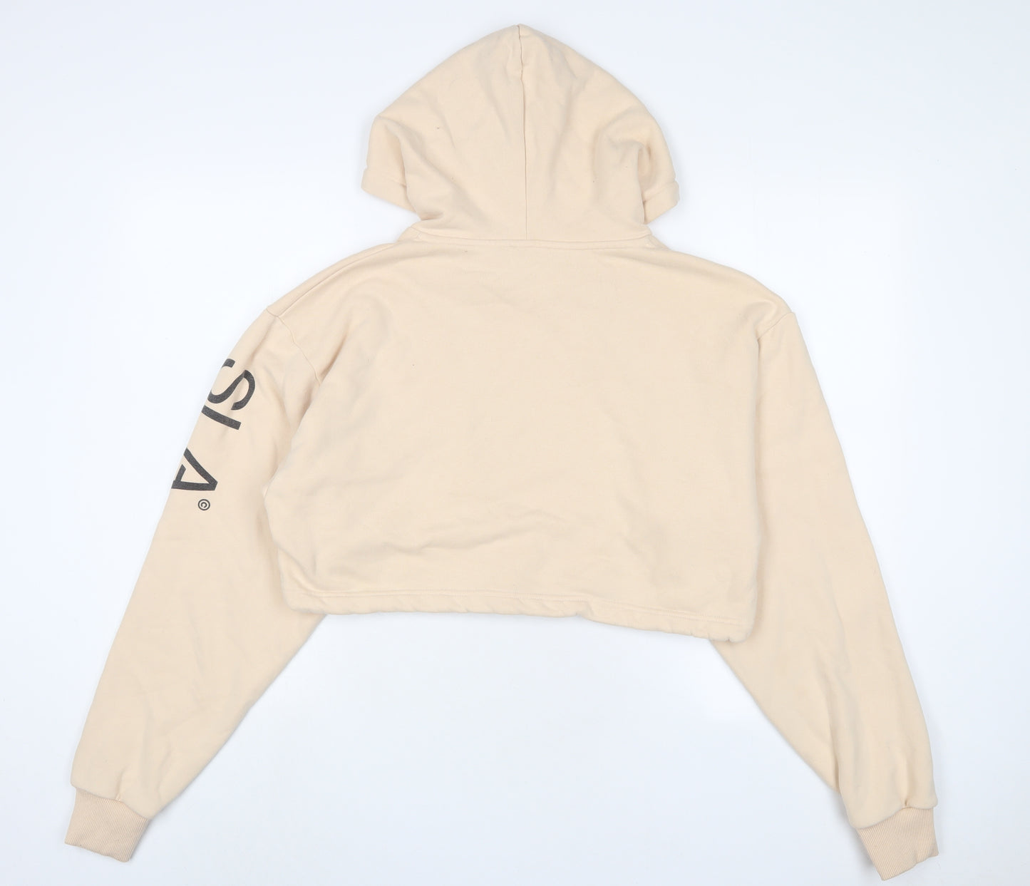 SLA Womens Beige Cotton Pullover Hoodie Size S Pullover