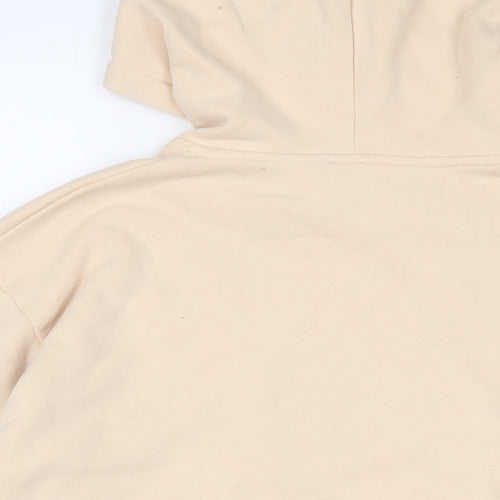SLA Womens Beige Cotton Pullover Hoodie Size S Pullover
