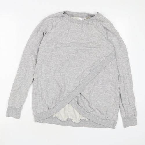 Seraphine Womens Grey Cotton Pullover Sweatshirt Size M Pullover