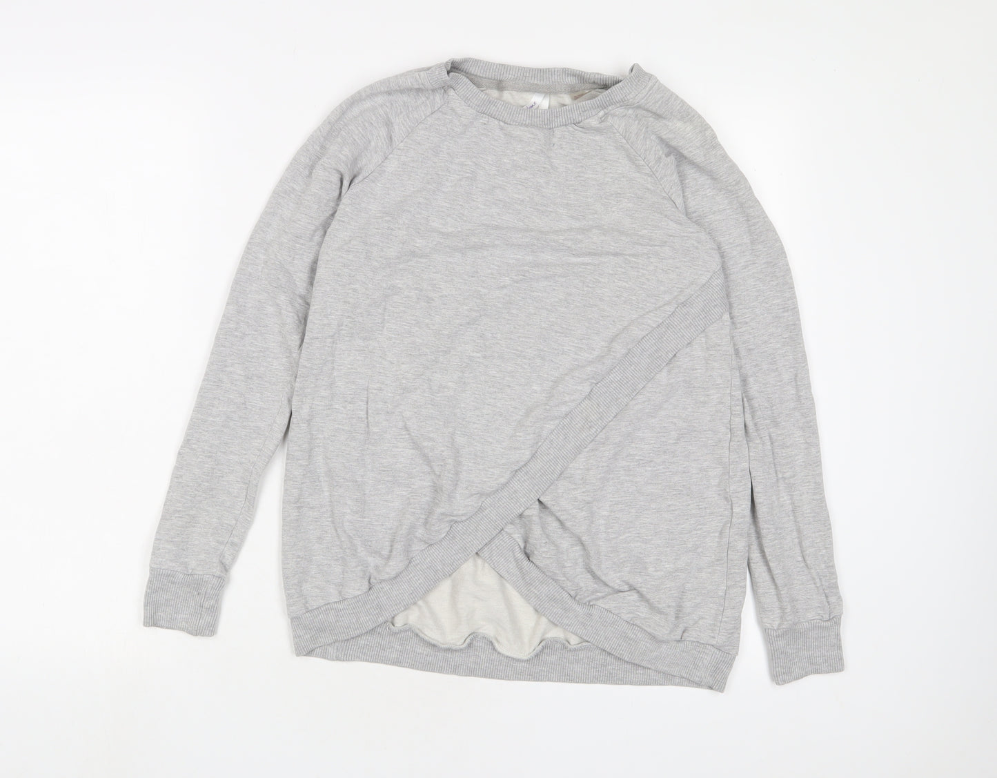 Seraphine Womens Grey Cotton Pullover Sweatshirt Size M Pullover