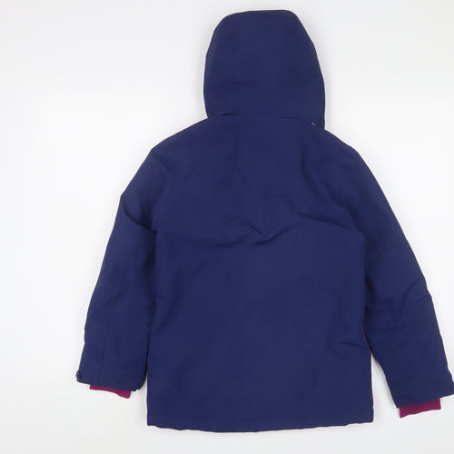 Crane Womens Purple Jacket Coat Size 10 Zip - Zip Pockets