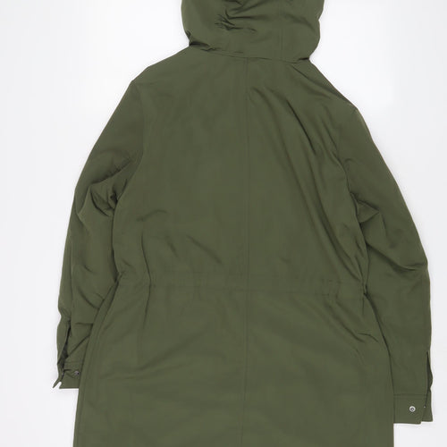 Marks and Spencer Womens Green Jacket Size 12 Zip