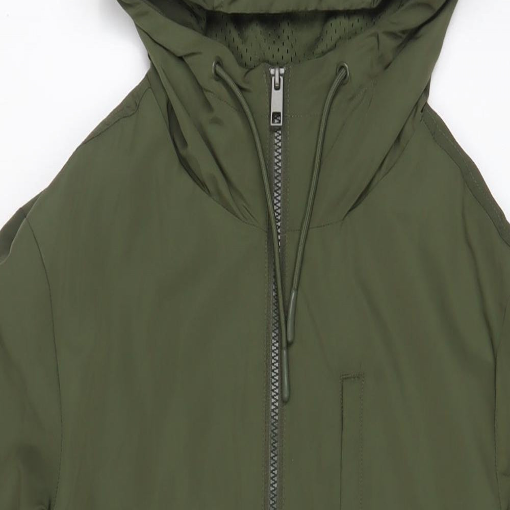 Marks and Spencer Womens Green Jacket Size 12 Zip