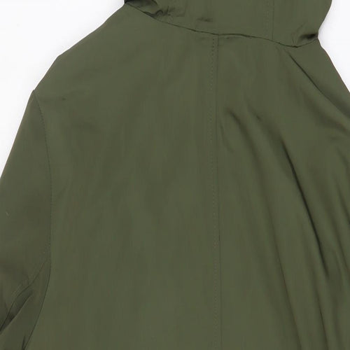 Marks and Spencer Womens Green Jacket Size 12 Zip