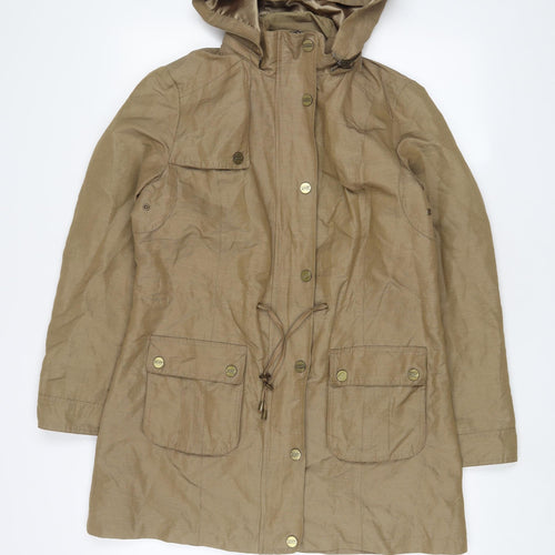 Per Una Womens Brown Jacket Size 10 Zip