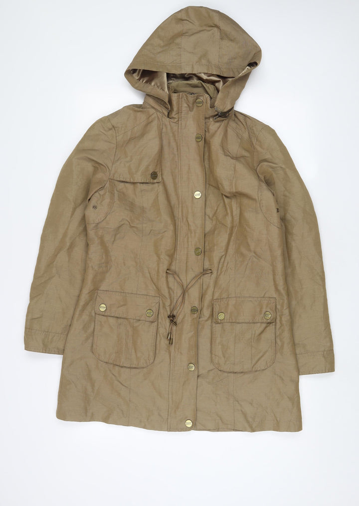 Per Una Womens Brown Jacket Size 10 Zip