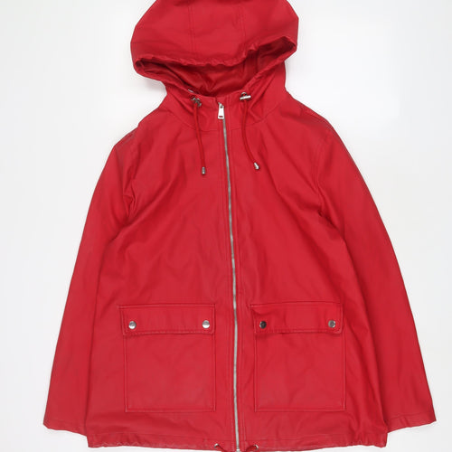 New Look Womens Red Jacket Size 14 Zip