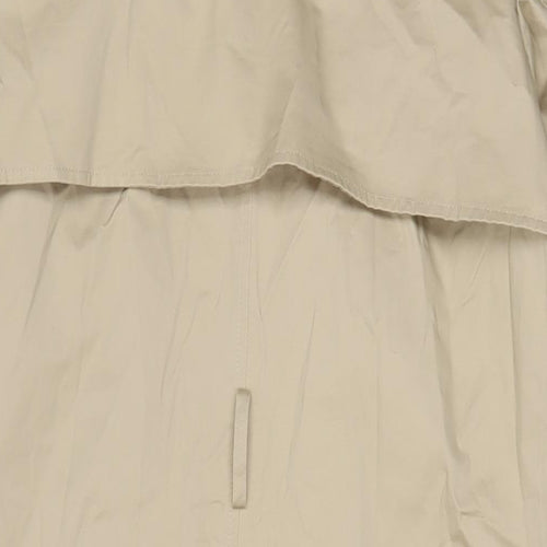 Marks and Spencer Womens Beige Overcoat Coat Size 12 Button